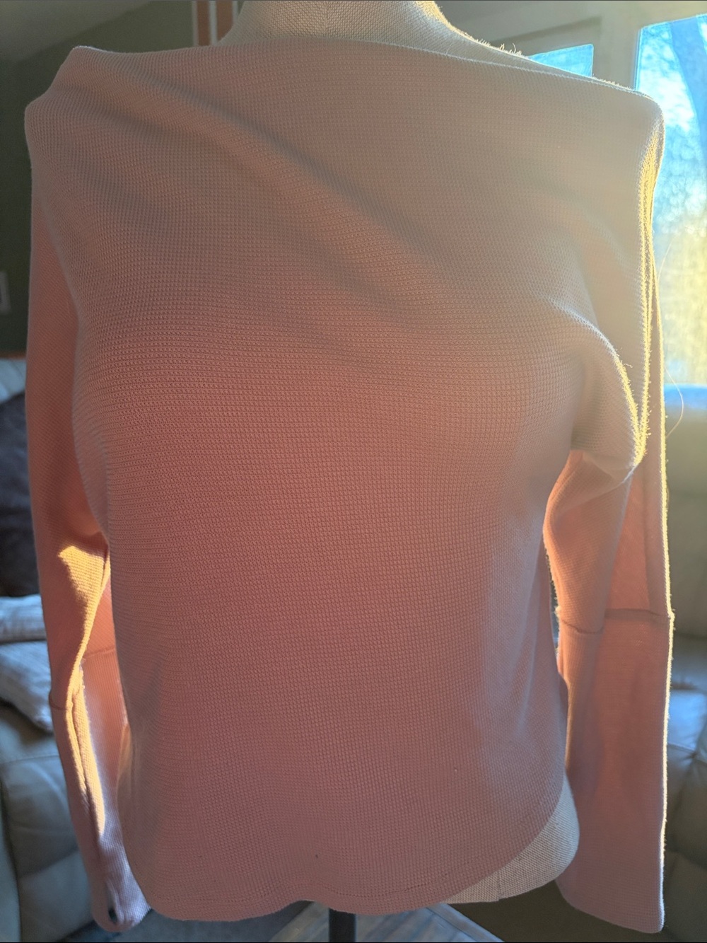 We The Free Peach Pink Long Sleeve Top